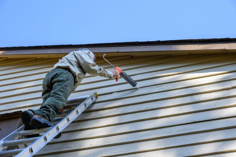 Siding Repair Technician at Work